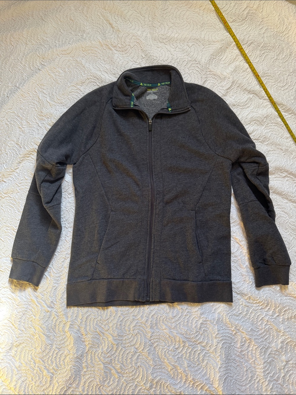 tek gear Charcoal Full-Zip Lightweight Jacket